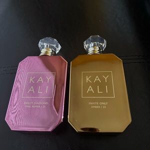 Kayali sweet Diamond pink 30% used & Invite only Amber 20% used.Sold as a combo.